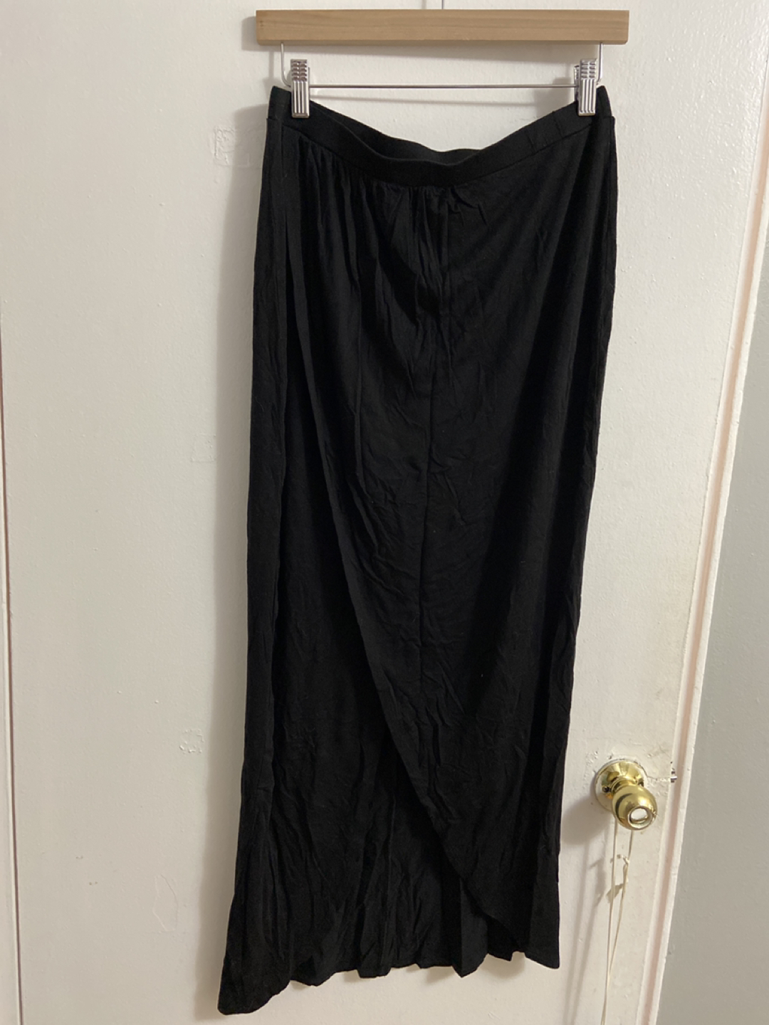 Tulip Black Maxi Skirt - Large