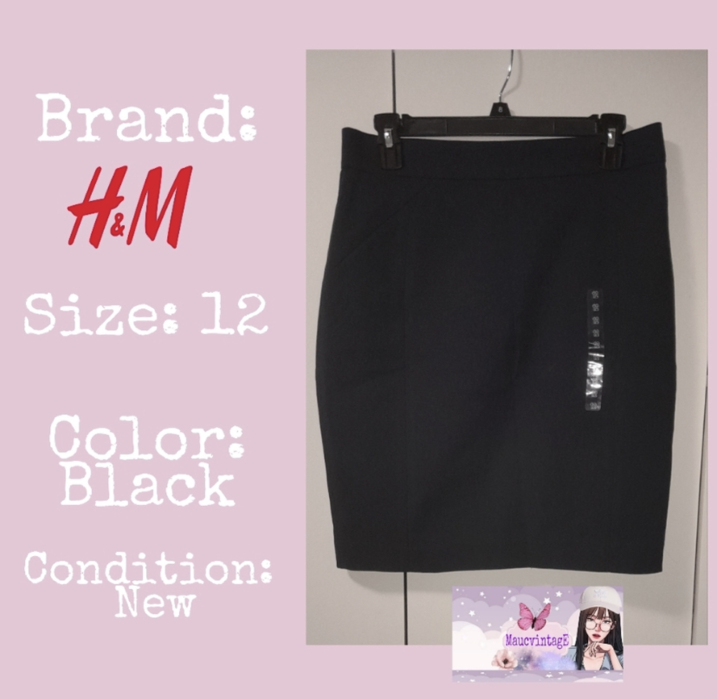 Brand new dark black skirt thumbnail