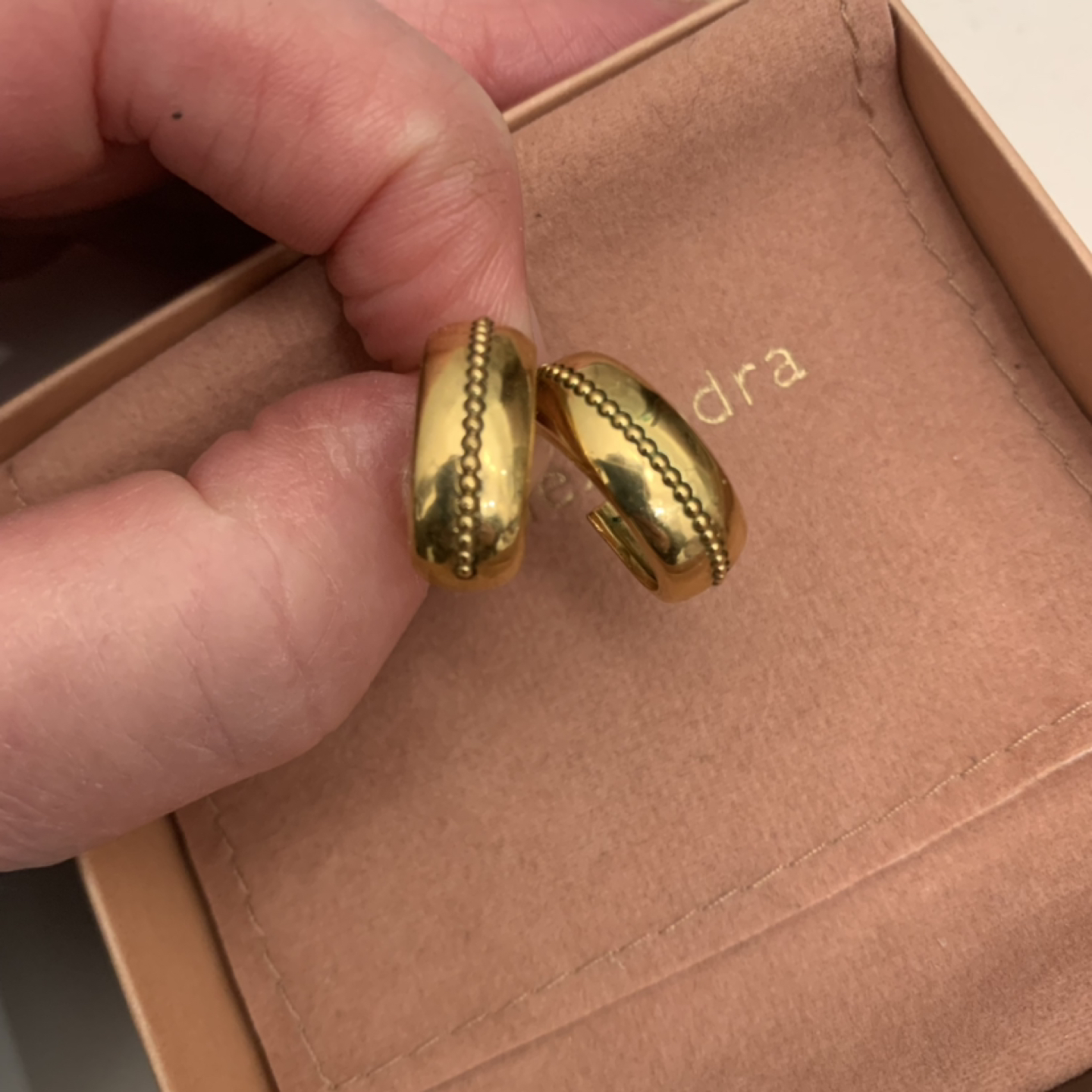 Leah Alexandra Roma Hoop Earrings image indicator(3)