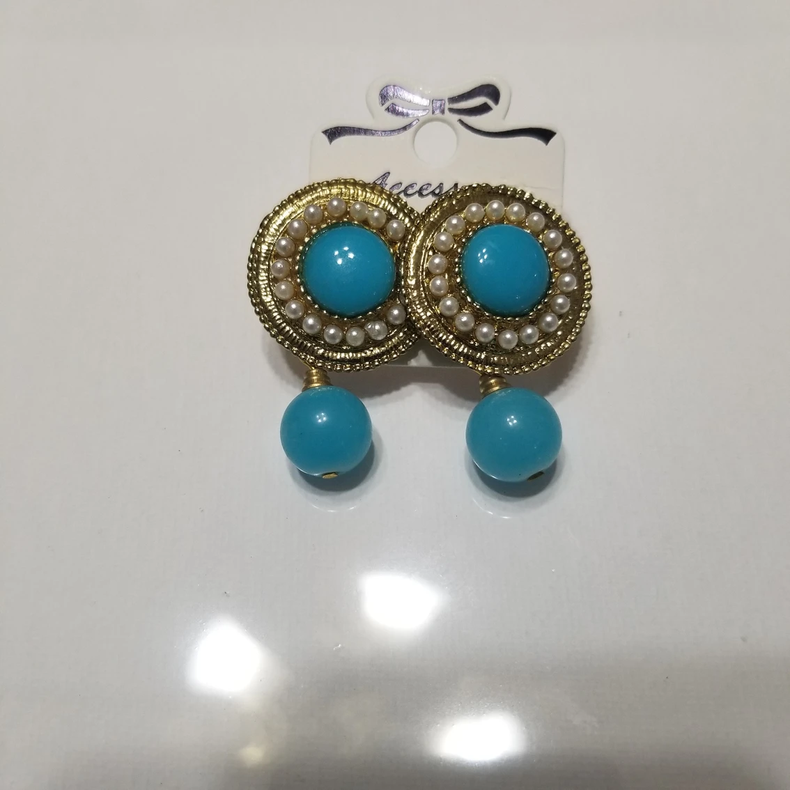 Colorful Indian style fashion earrings - photo 2