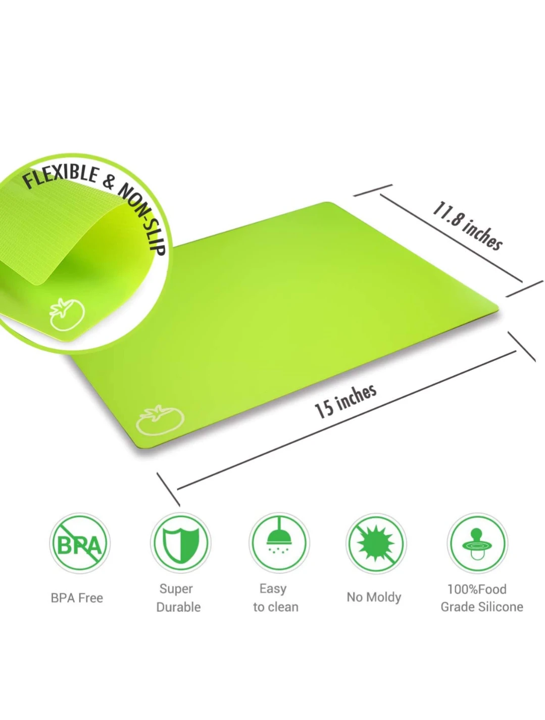 brand New plastic kitchen chopping mat 4 pcs image indicator(3)
