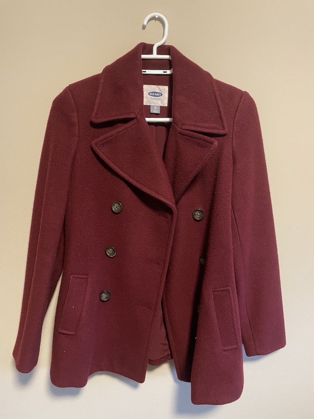 Wool Blend Peacoat
