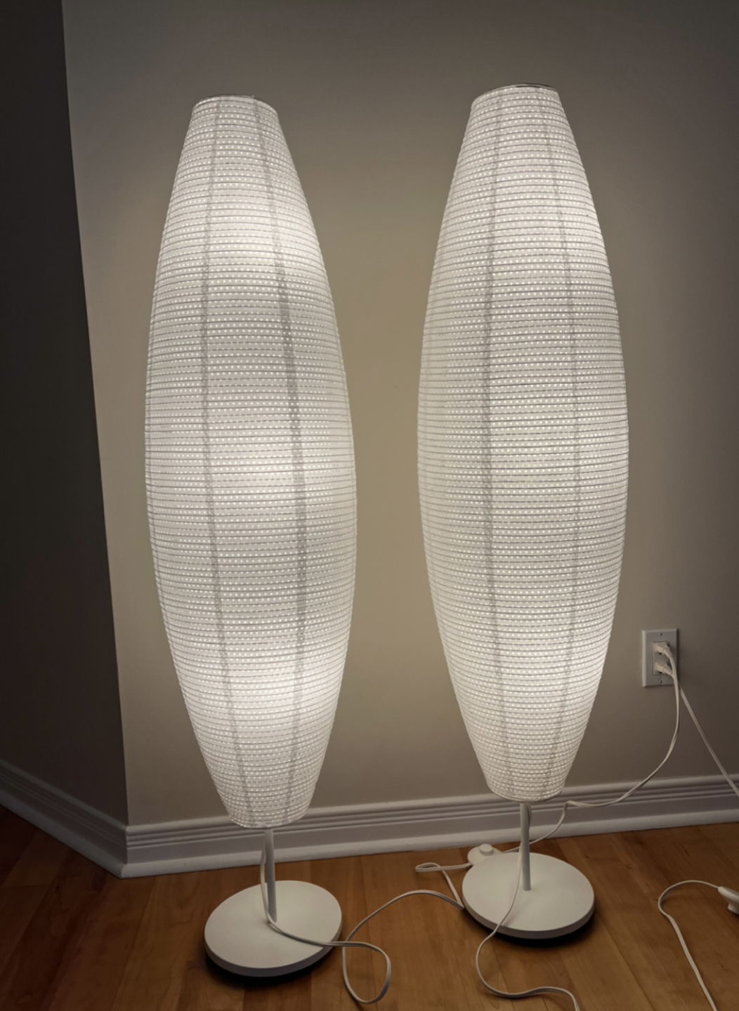 Ikea floor paper lamps