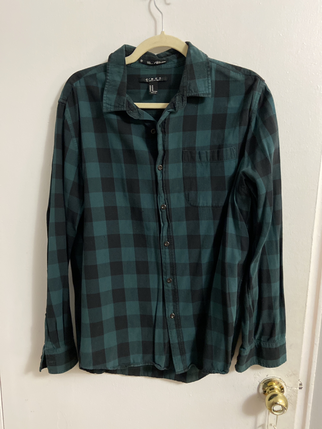 Green Flannel Shirt - Medium thumbnail