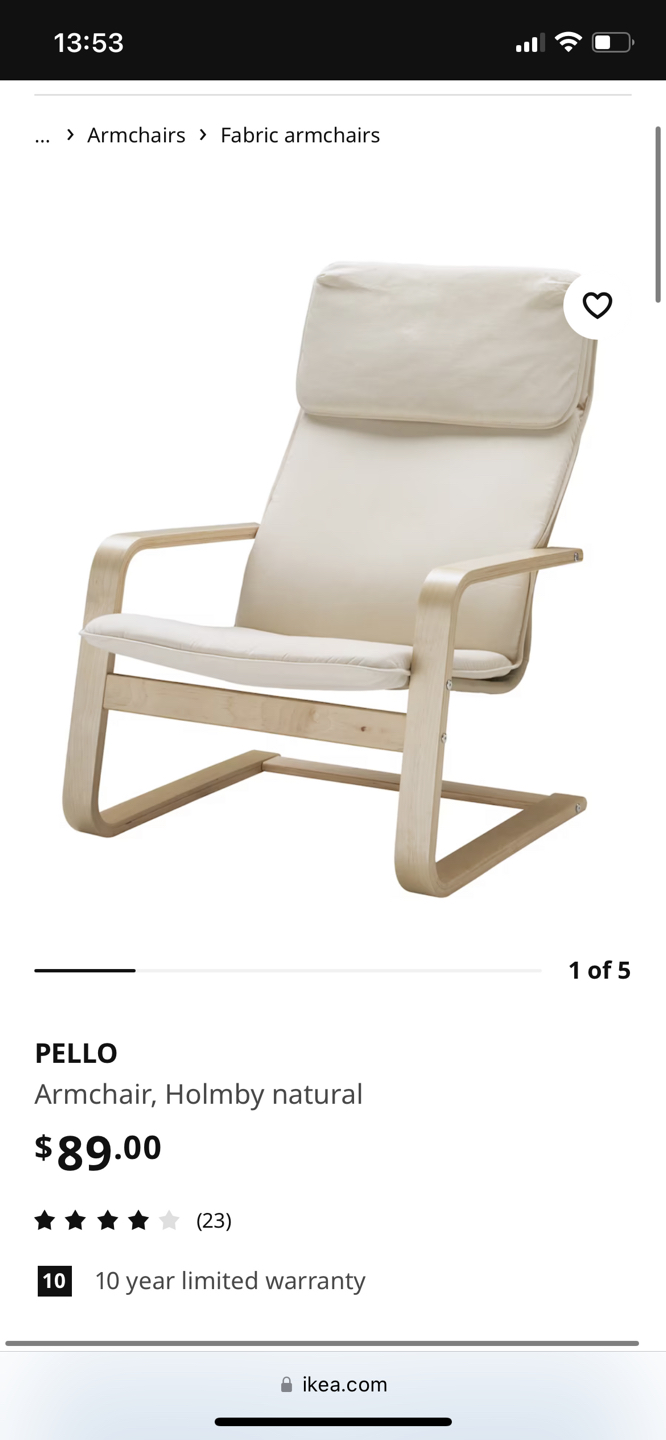 IKEA Armchair for sale, cheap $48 thumbnail