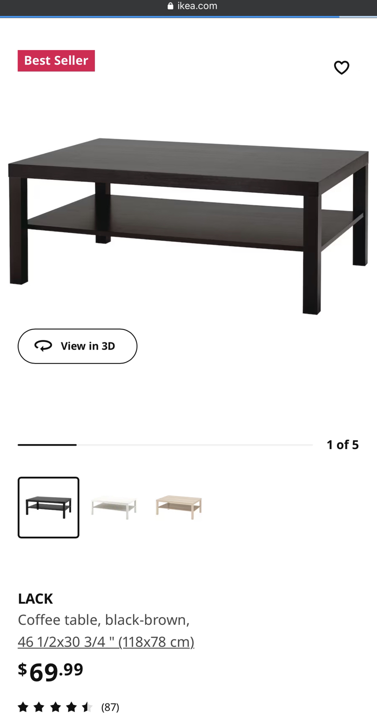 Ikea Lack Coffee Table - photo 3