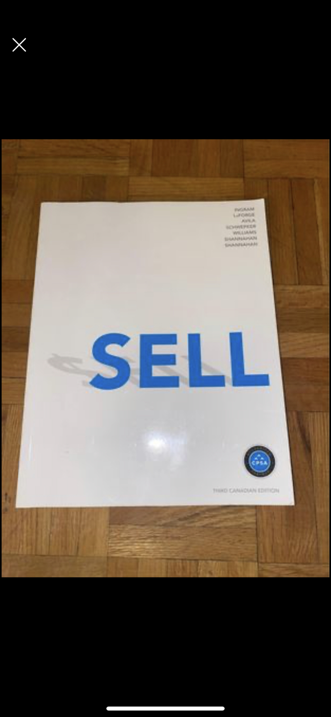CENAGE SELL texbook for MKT504 (TMU formerly Ryerson)