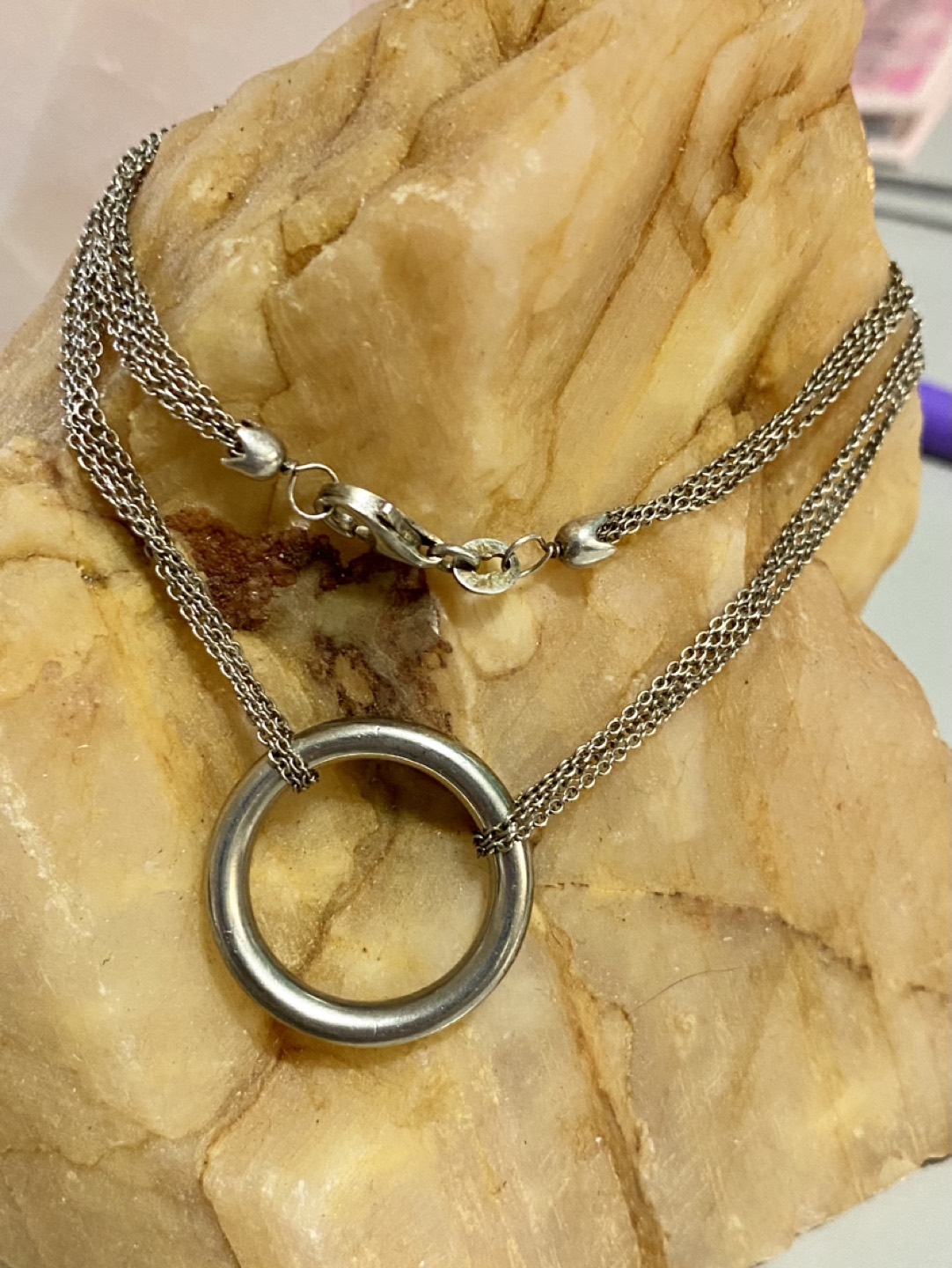 Sterling 925 Silver Ladies Eternity Necklace thumbnail