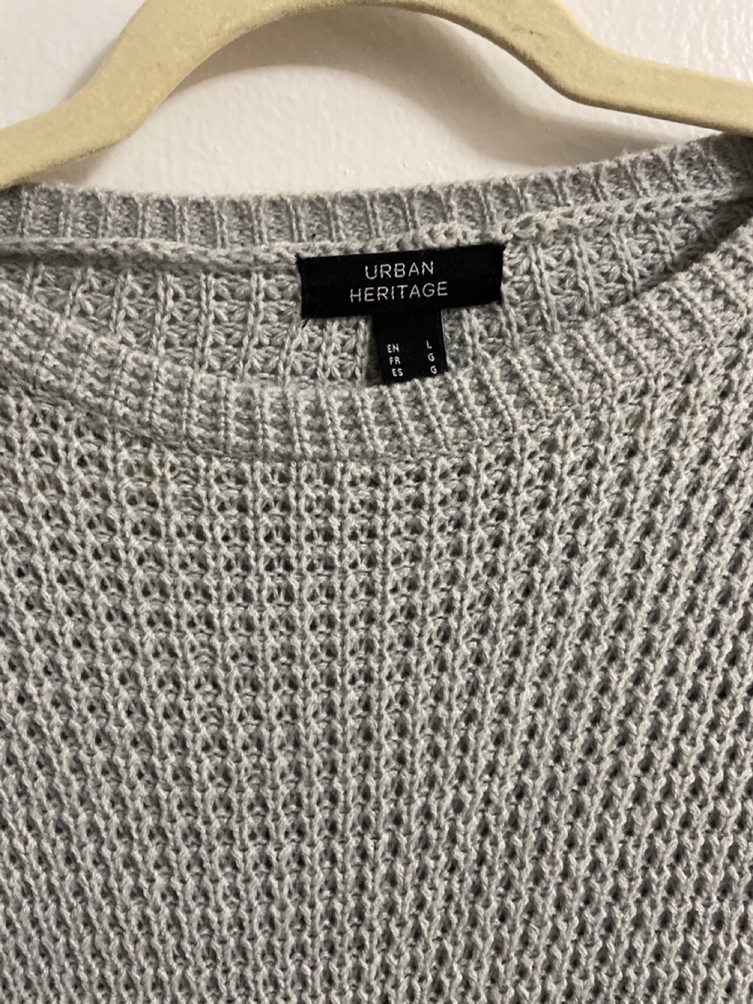 Grey Cropped Sweater - Large image indicator(2)