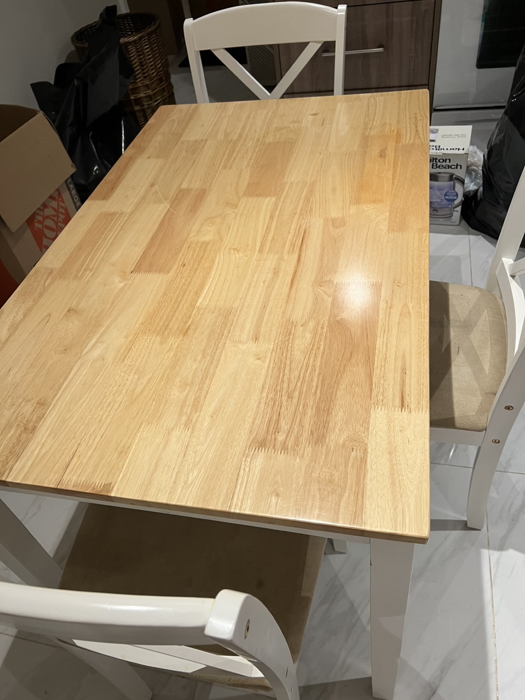 Small kitchen table with 4 chairs - photo 5