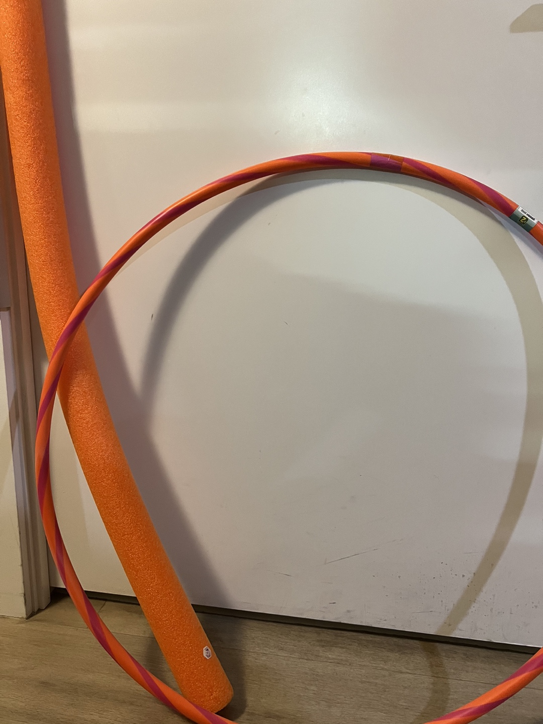 Hula hoop and pool noodle