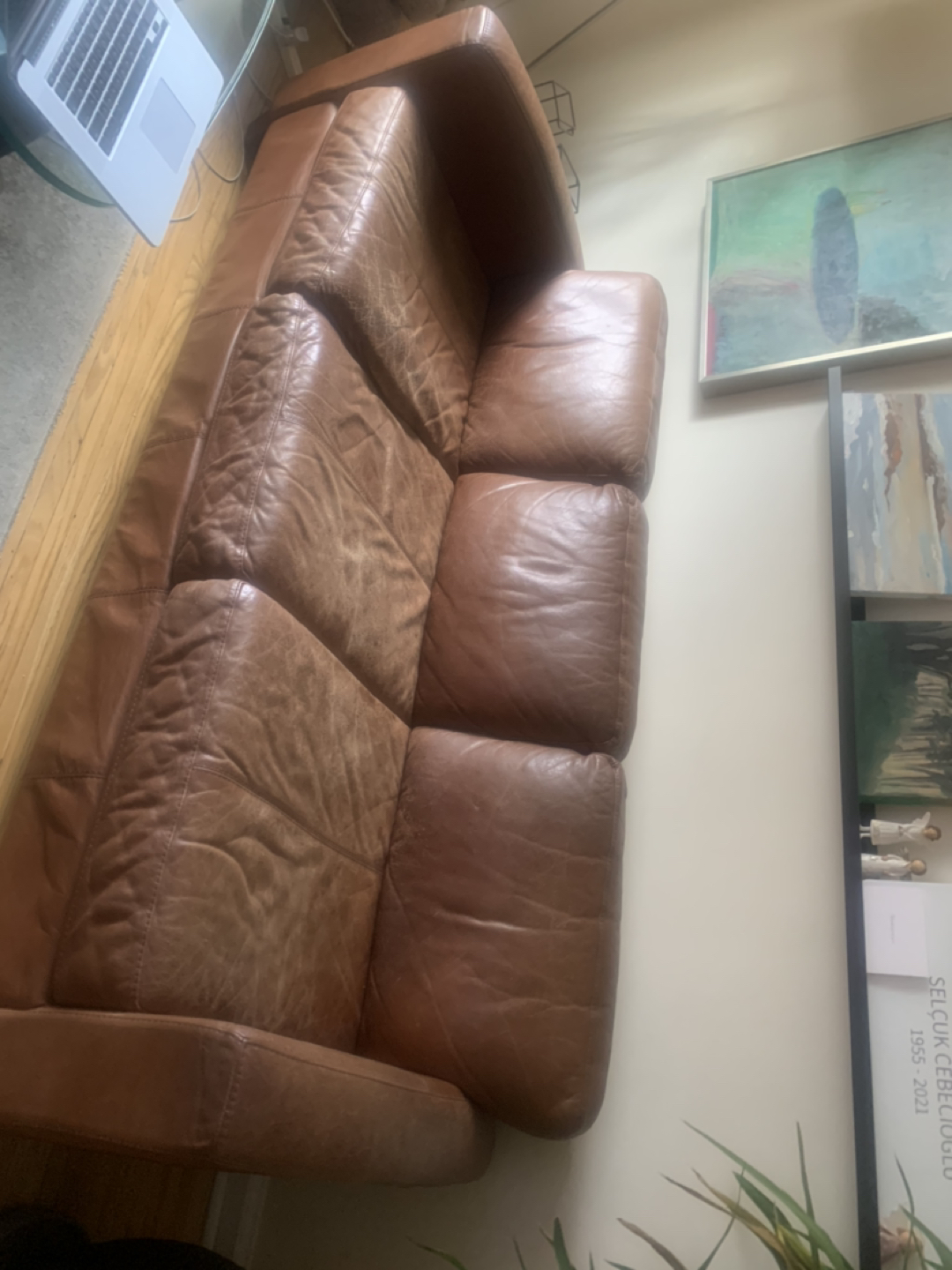 Used Leather sofa (bought from Bay)