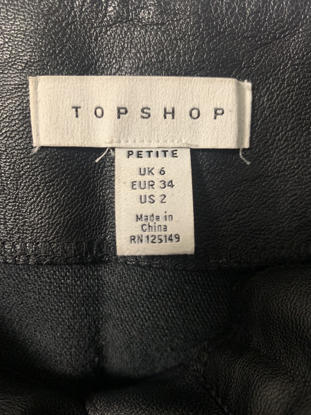 Top shop petite leather look belt and zip mini skirt - photo 2