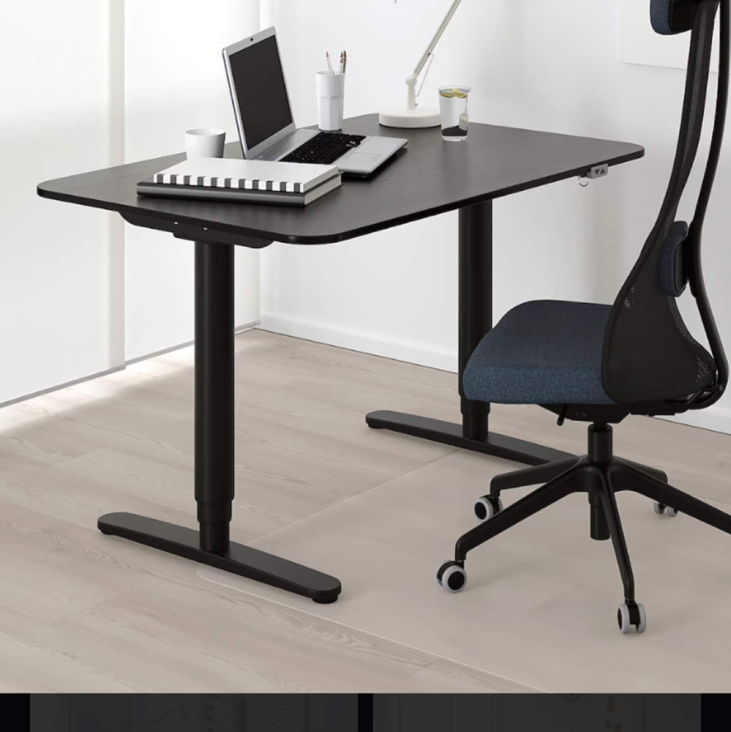 IKEA -BEKANT black colour desk for sale thumbnail
