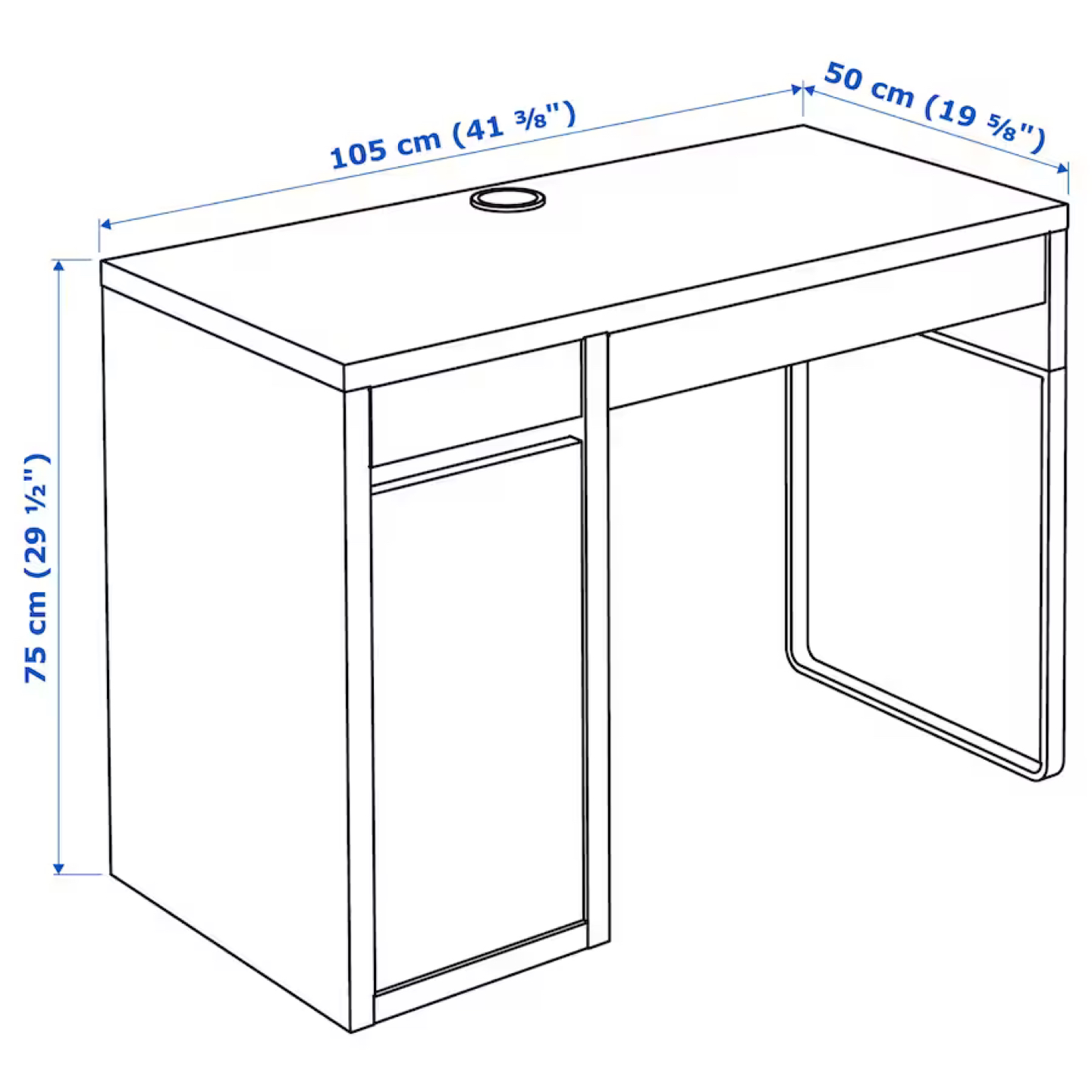 White desk/study table