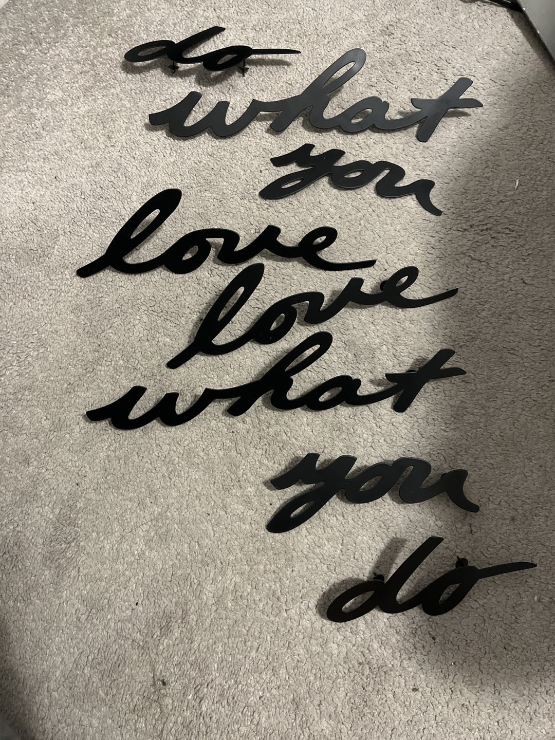 Umbra brushed metal “do what you love” manta wall decor thumbnail