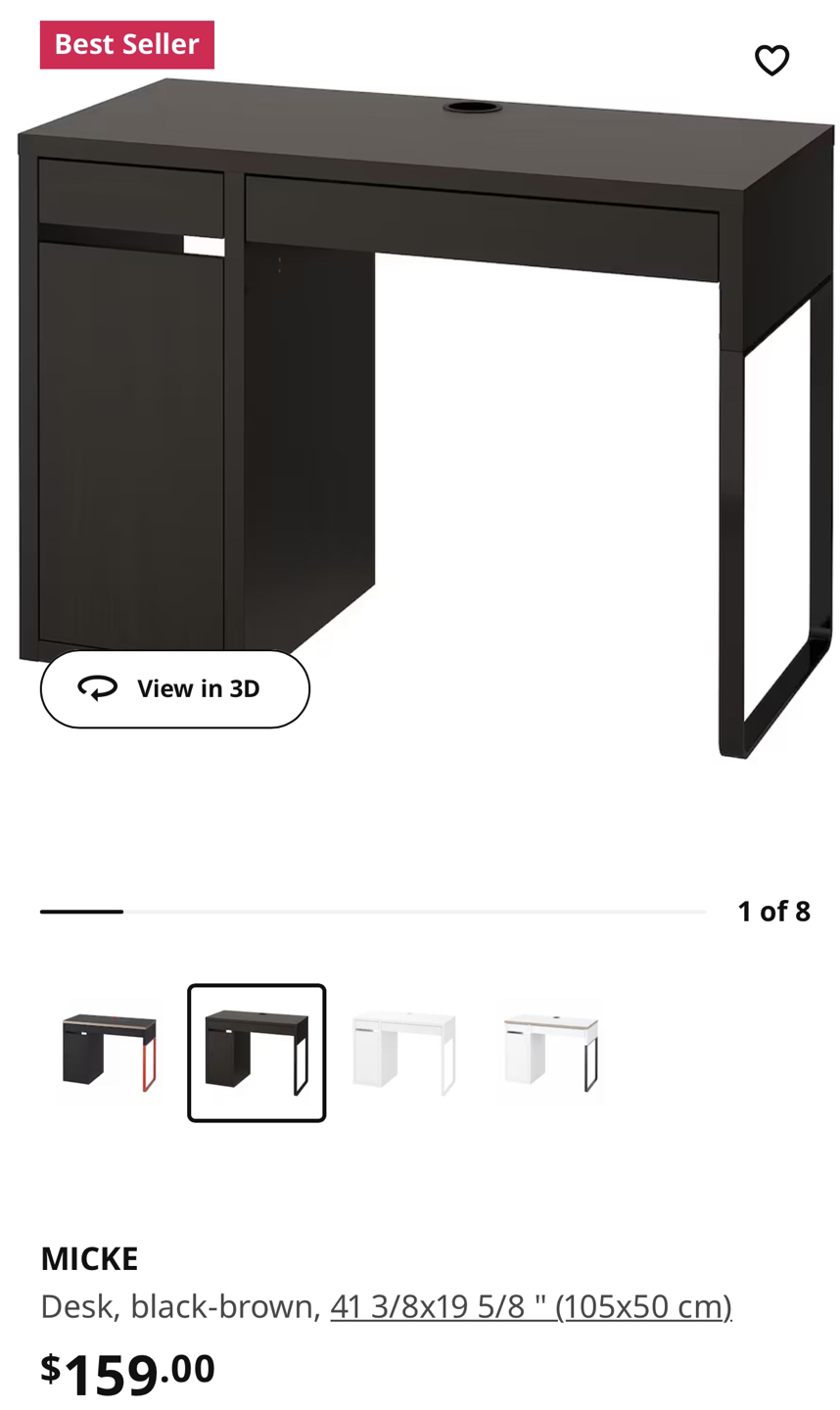 Ikea Micke desk for sale - photo 3