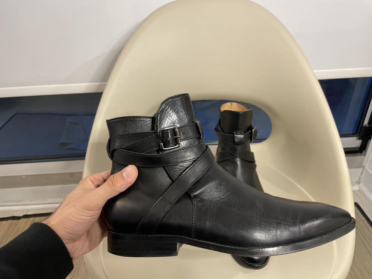 Black Jodhpur Strap Boots - Mens size UK 10 US 11 - photo 2