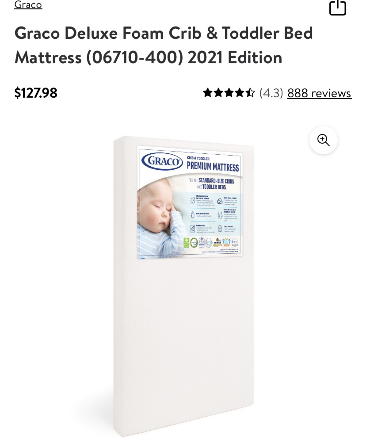 graco crib and toddler mattress in a box - photo 2