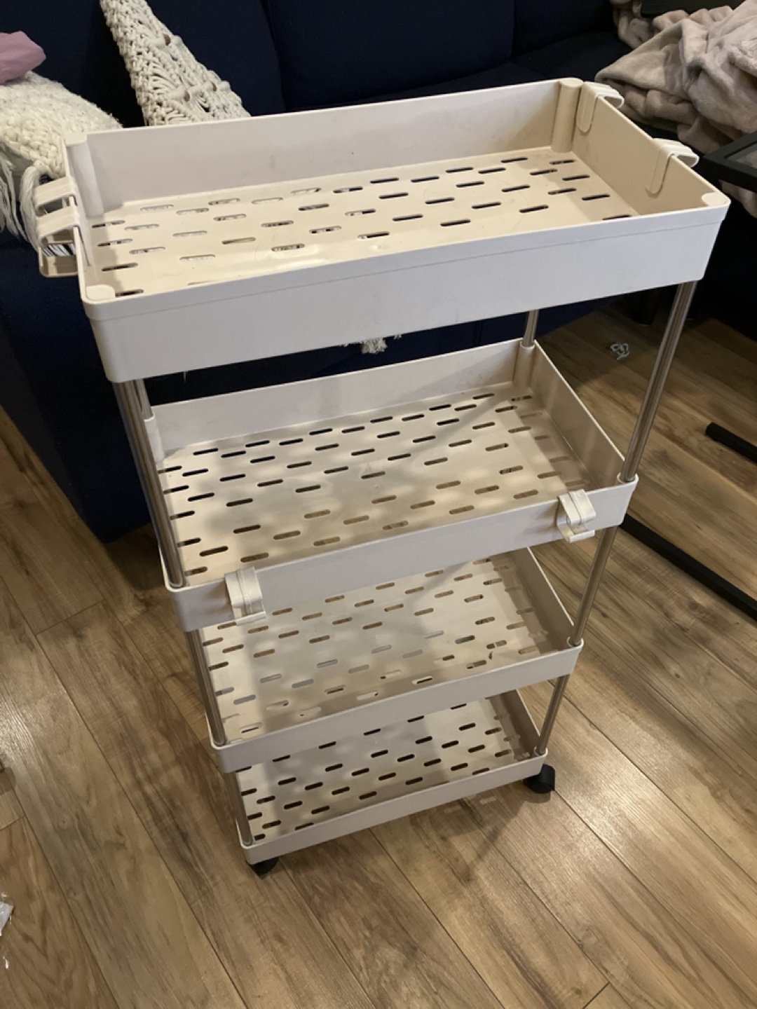 Storage cart with wheels