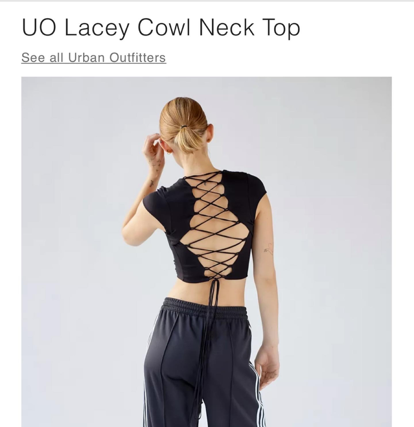 Urban outfitters backless tee