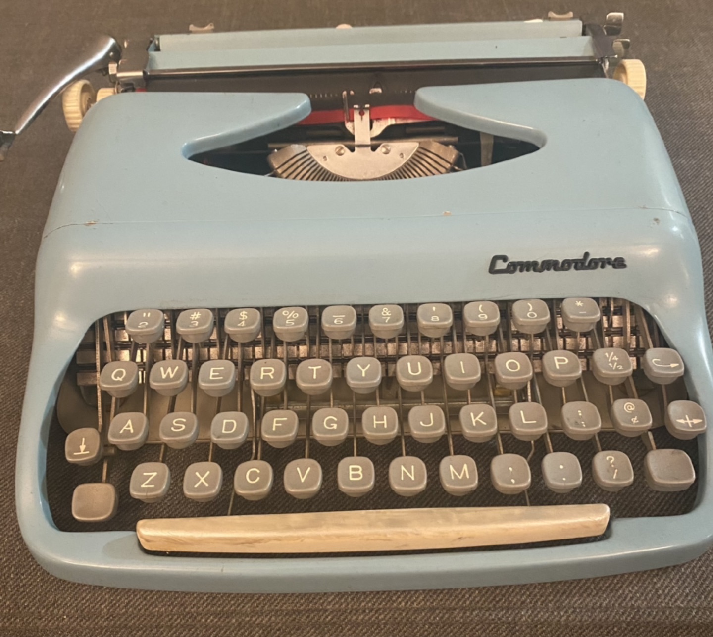Commodore Typewriter Mint green