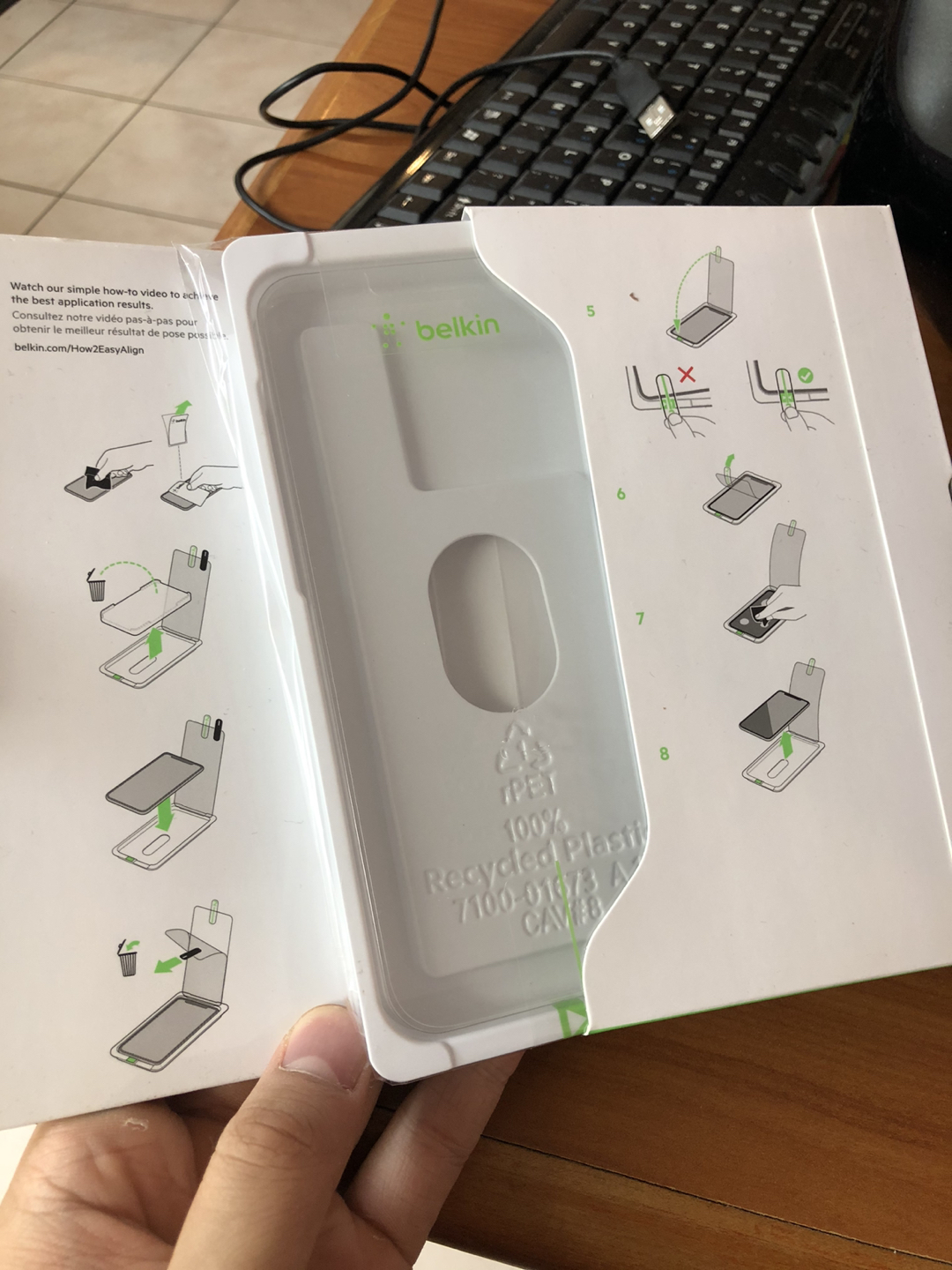 Belkin ultra glass screen protector image indicator(3)