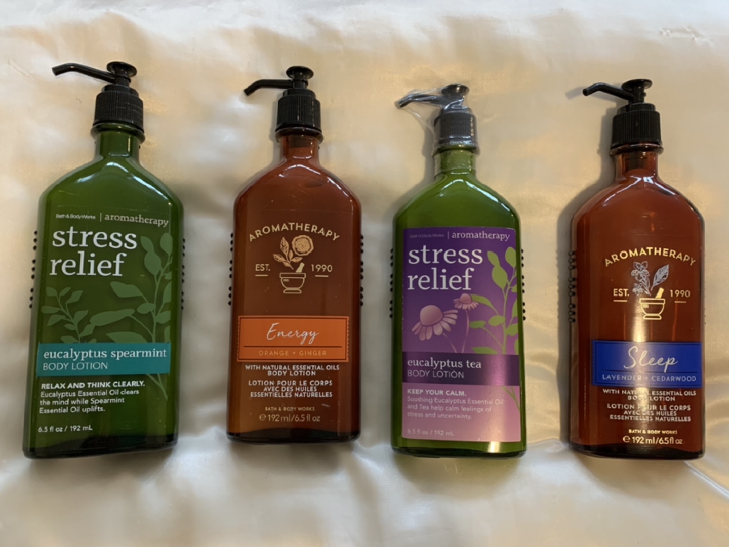 Aromatherapy 4 Lotions Bath & Body
