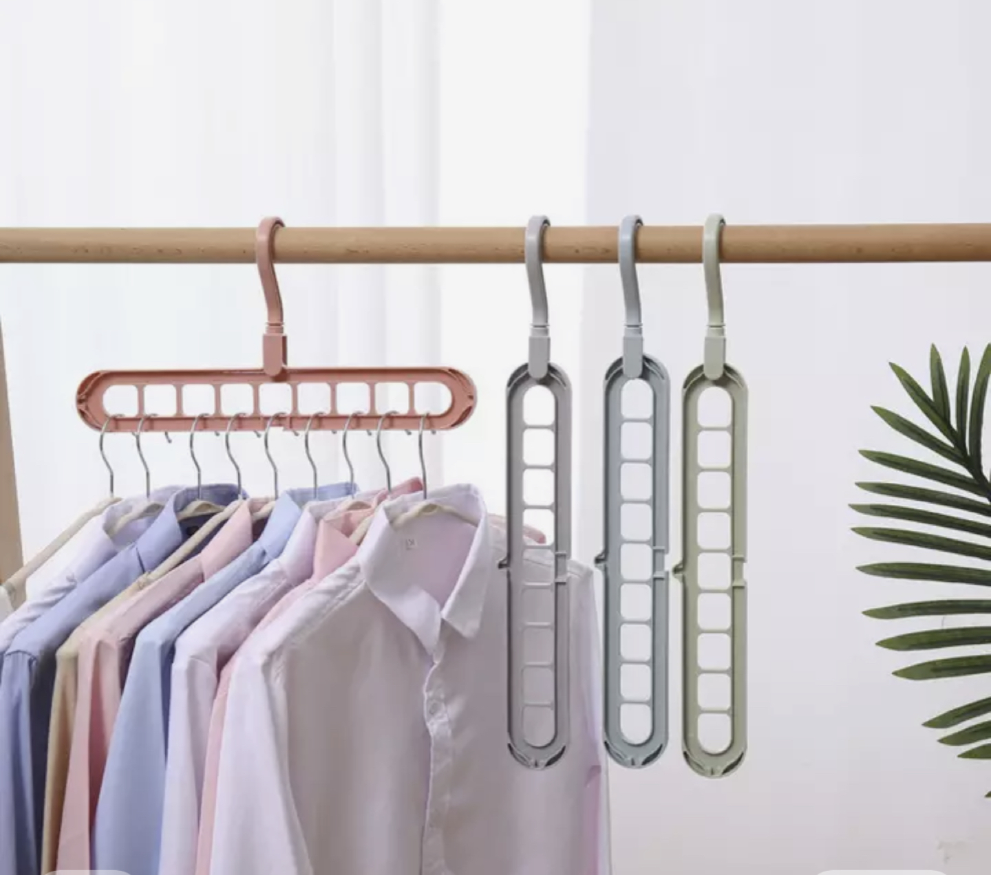 Multi-Port Hanger, Plastic Tie Scarf Clothes Organizer