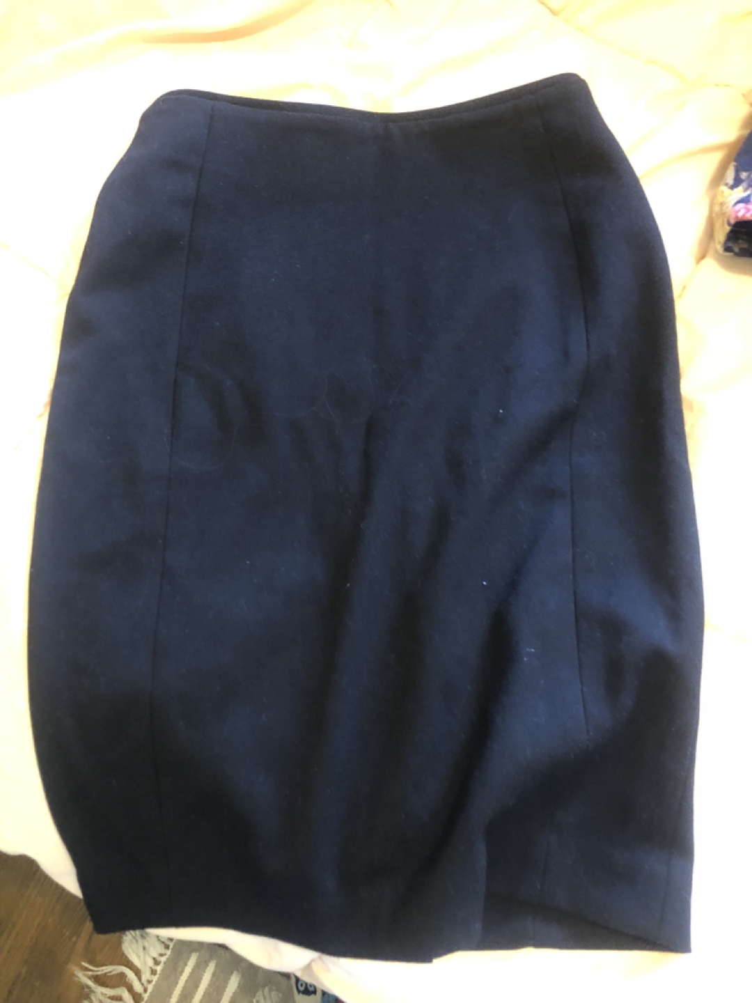 Black skirt with gold zipper at the back image indicator(2)