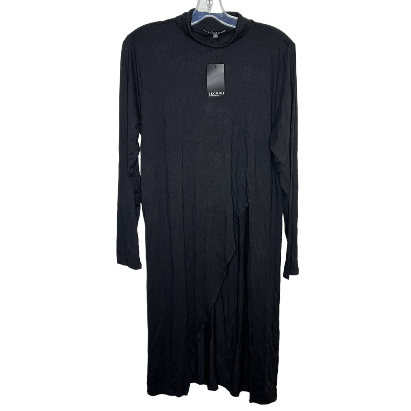 Eloquii Sz 18 Turtleneck Side Slit Tunic Dress Long Sleeve thumbnail