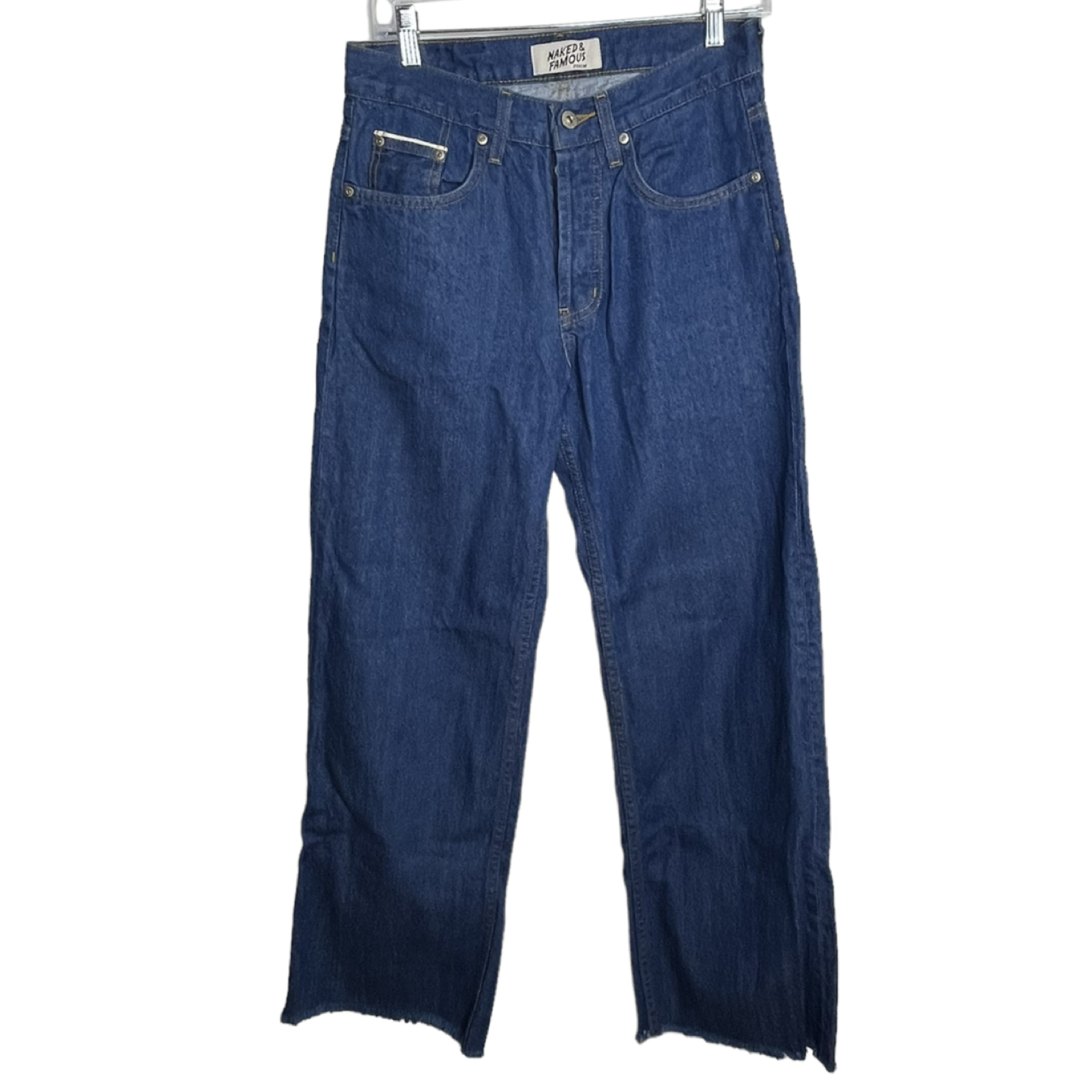 Naked & Famous Sz 28 Strong Guy Jeans Clear Blue Selvedge