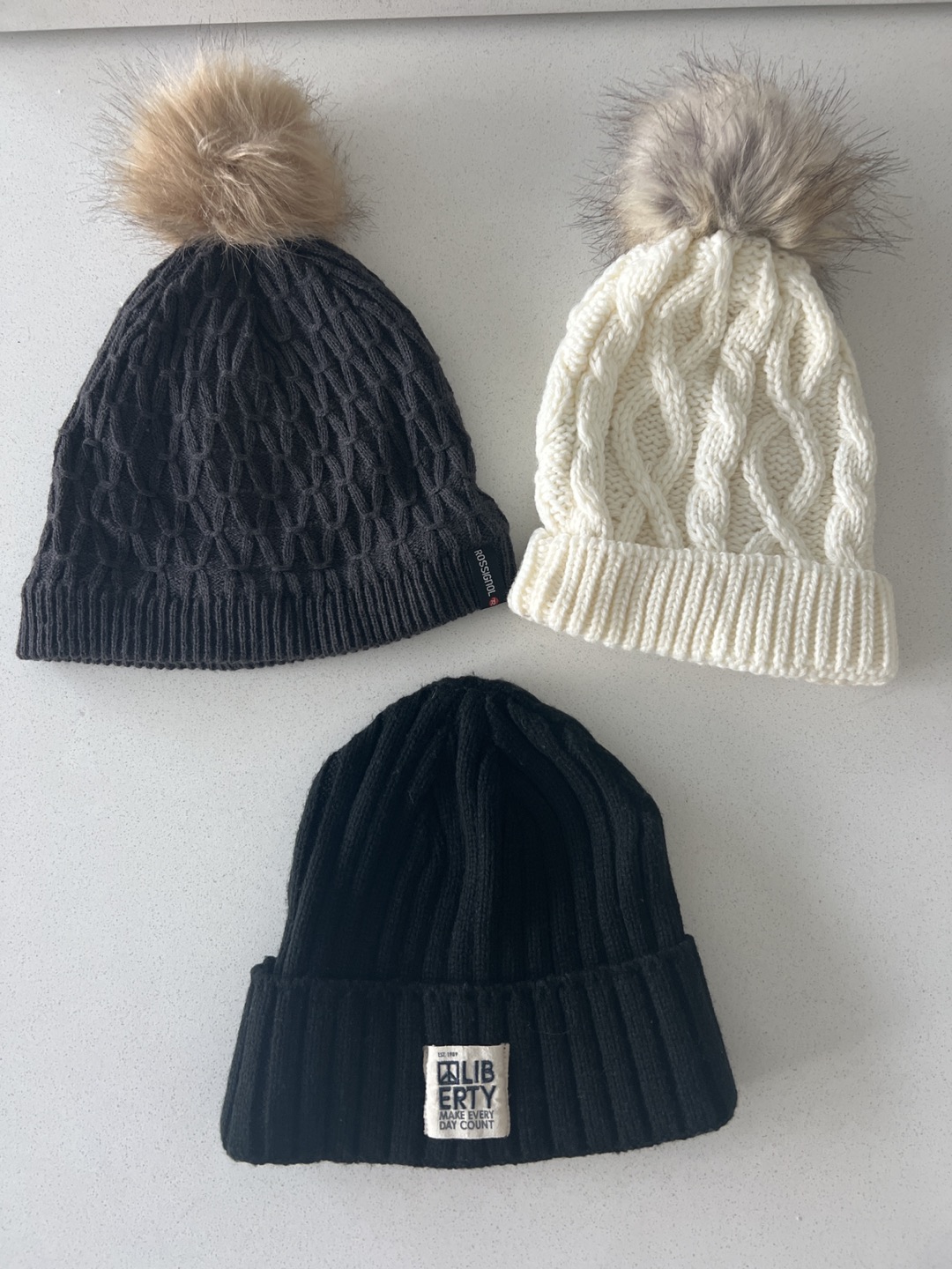 3 Winter toques- like new, barely worn thumbnail