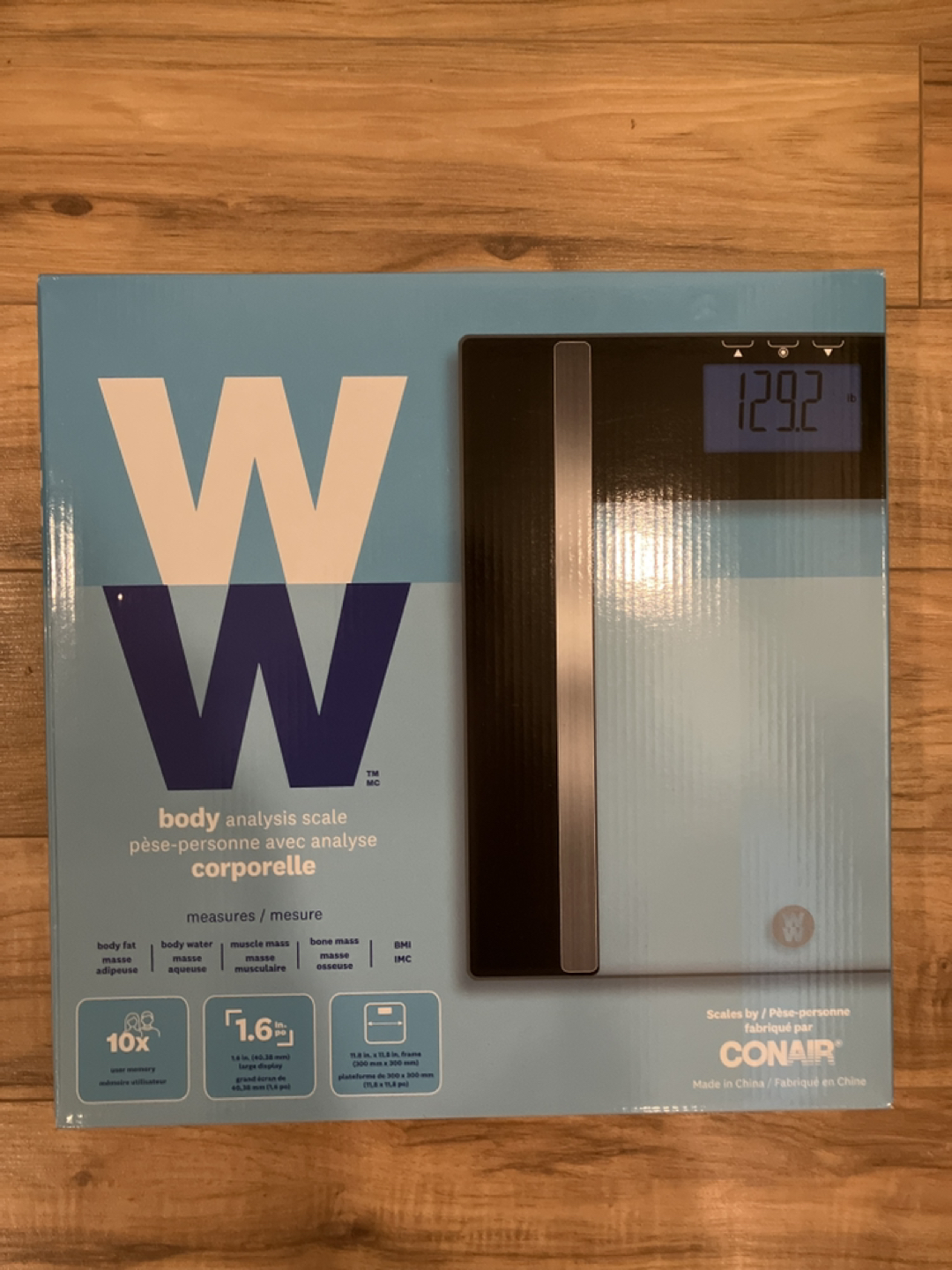Body Analysis Glass LED Scale