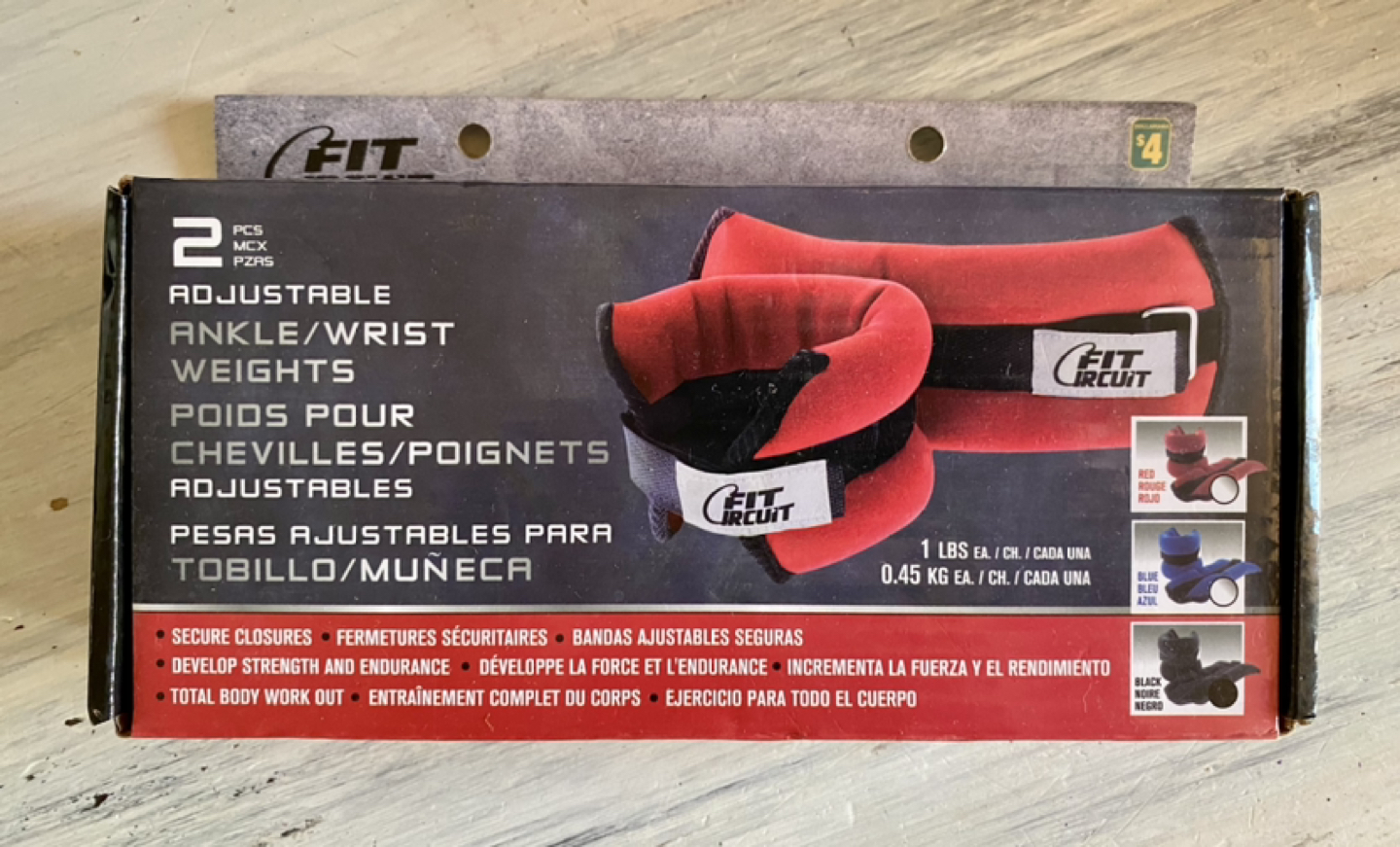 2 pack Adjustable ankle / wrist weights thumbnail