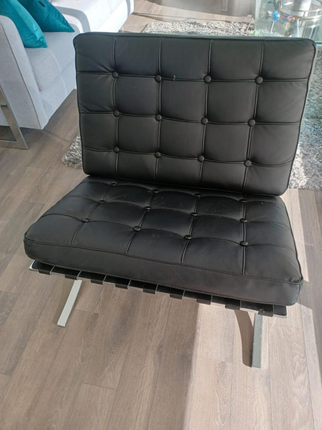 Barcelona chair type and ottoman - photo 4