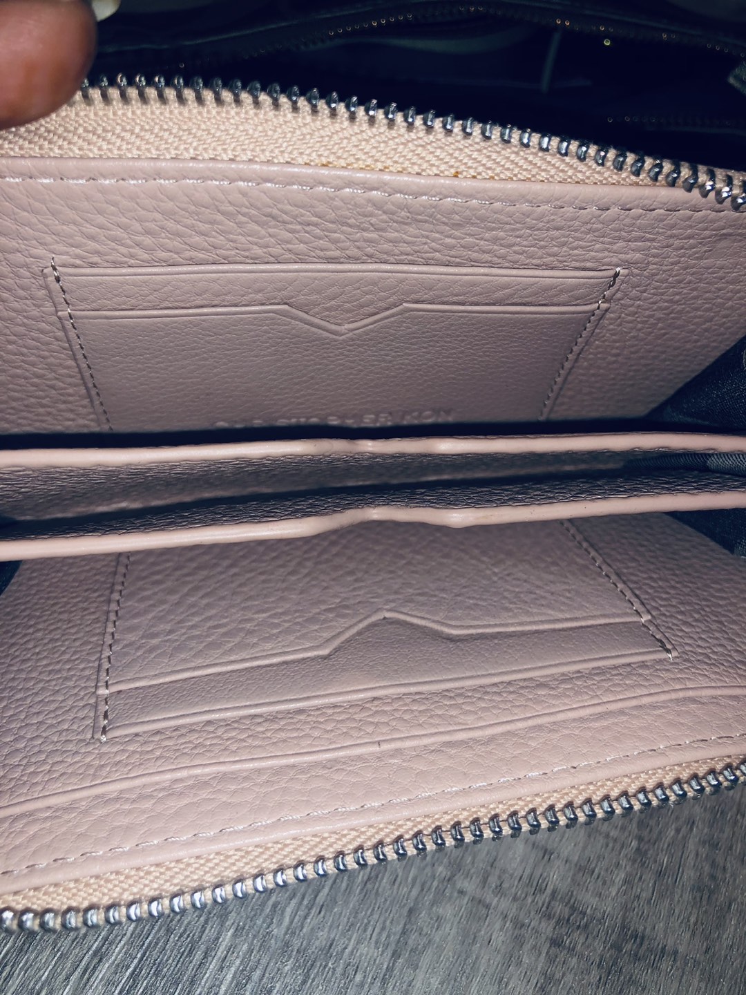 Leather wallet light pink - photo 2