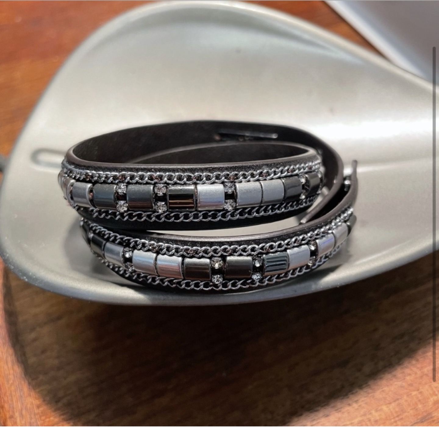 Leather wrap bracelet (Stella & Dot) thumbnail