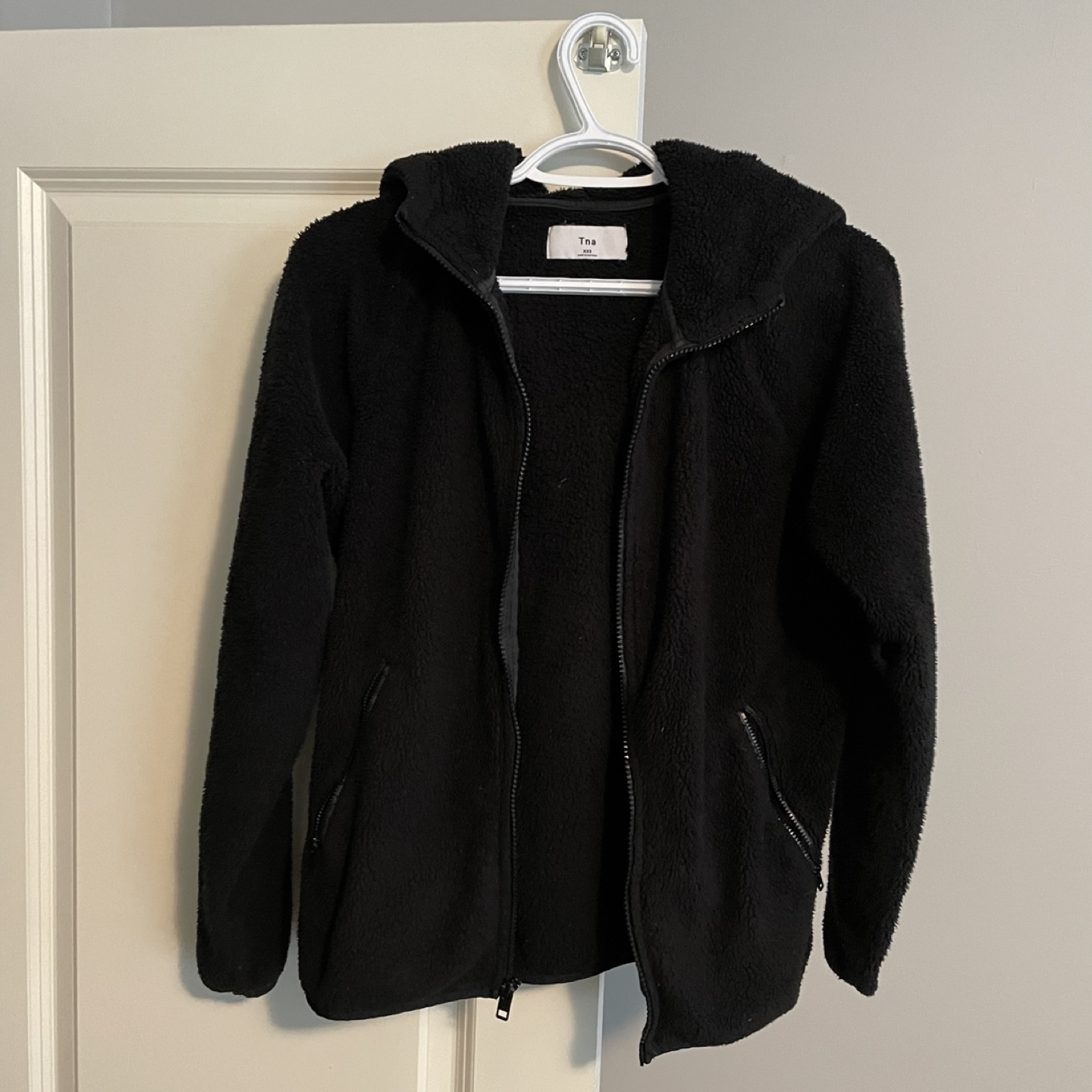 Aritzia teddy zip w/ hood