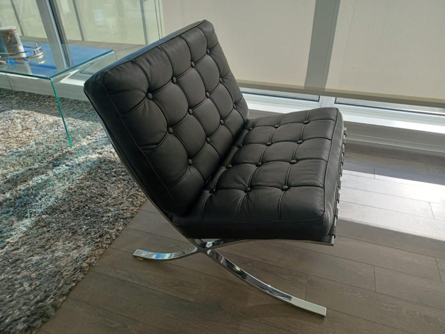Barcelona chair type and ottoman - photo 3