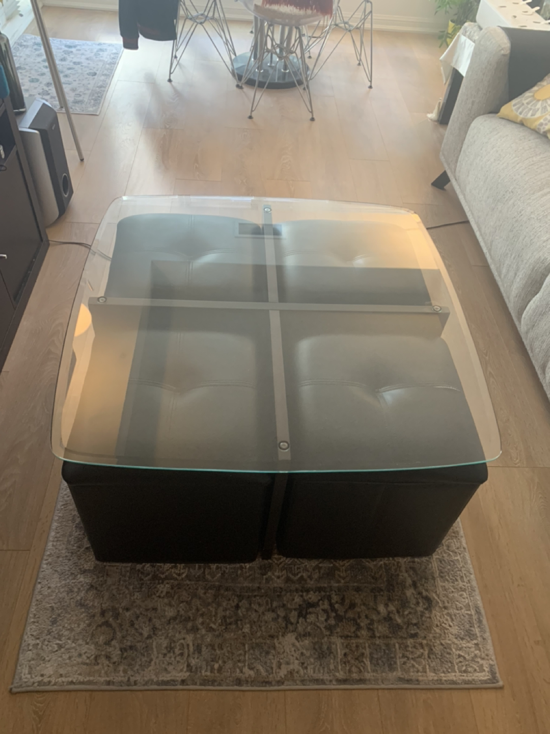 Coffee table + 4 ottomans - photo 2