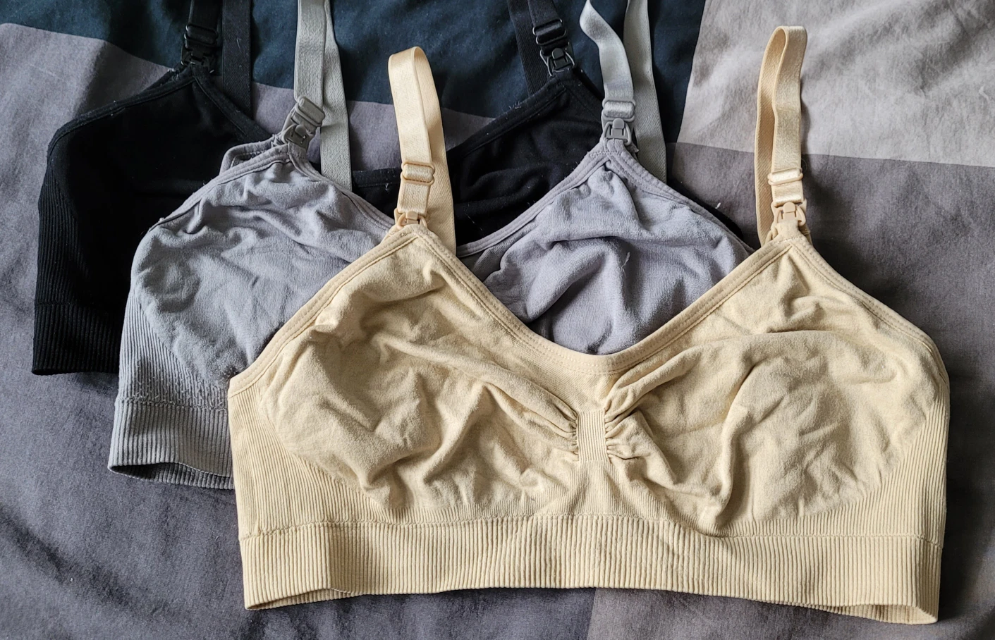 Nursing Bra, Set of 3, Size L - LIKE NEW!!!