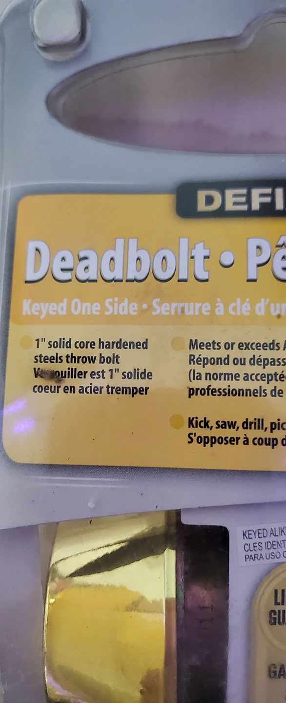 Defiant Deadbolt Lock - photo 2
