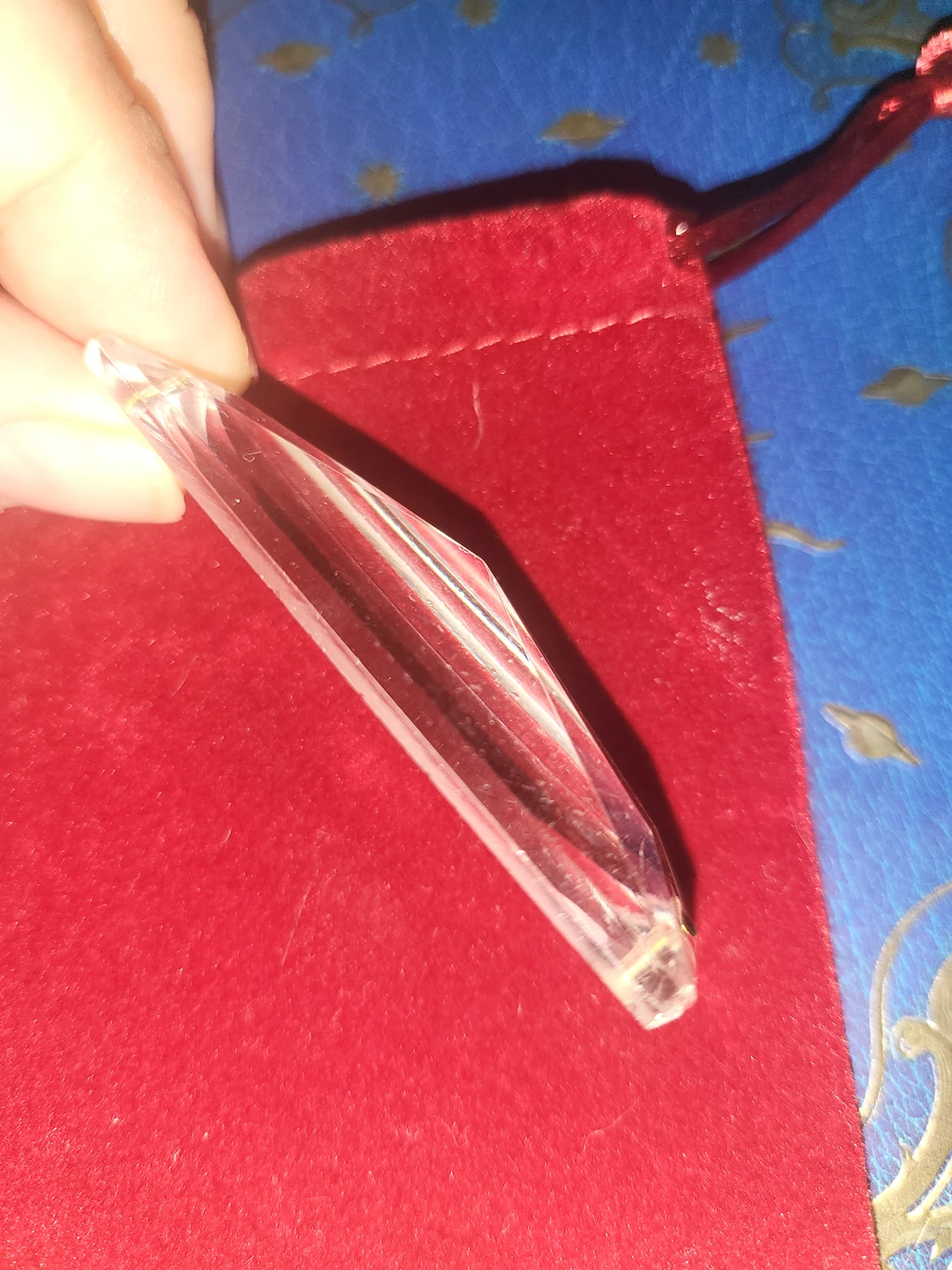 glass prisms from a vintage chandelier, Christmas DIY image indicator(4)