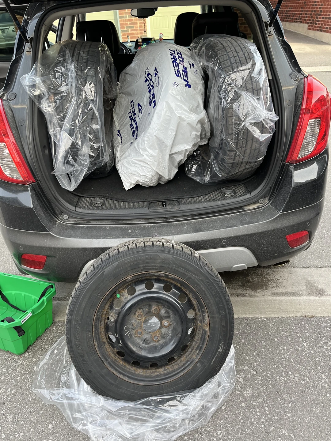 Reduced Set of 4 Dunlop Winter Tires On Rims Read Ad for details image indicator(2)