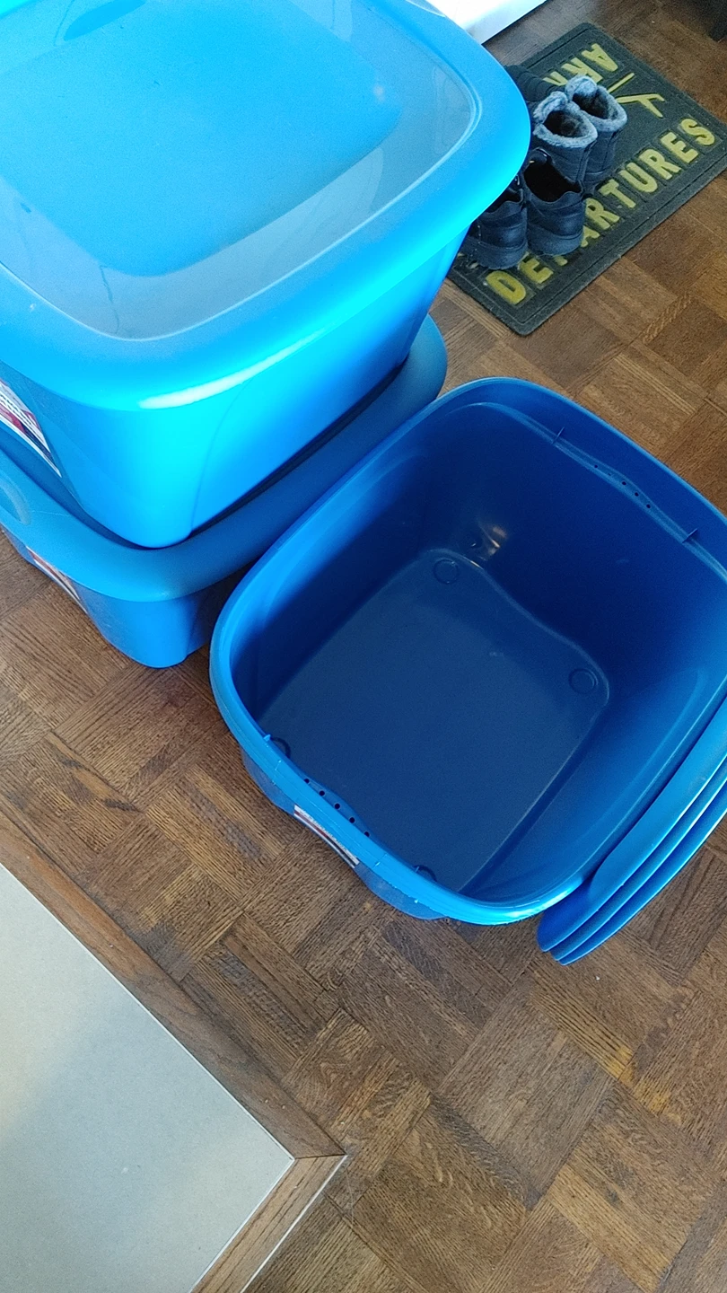 MOVING SALE! Stackable and nestable storage bins - photo 2