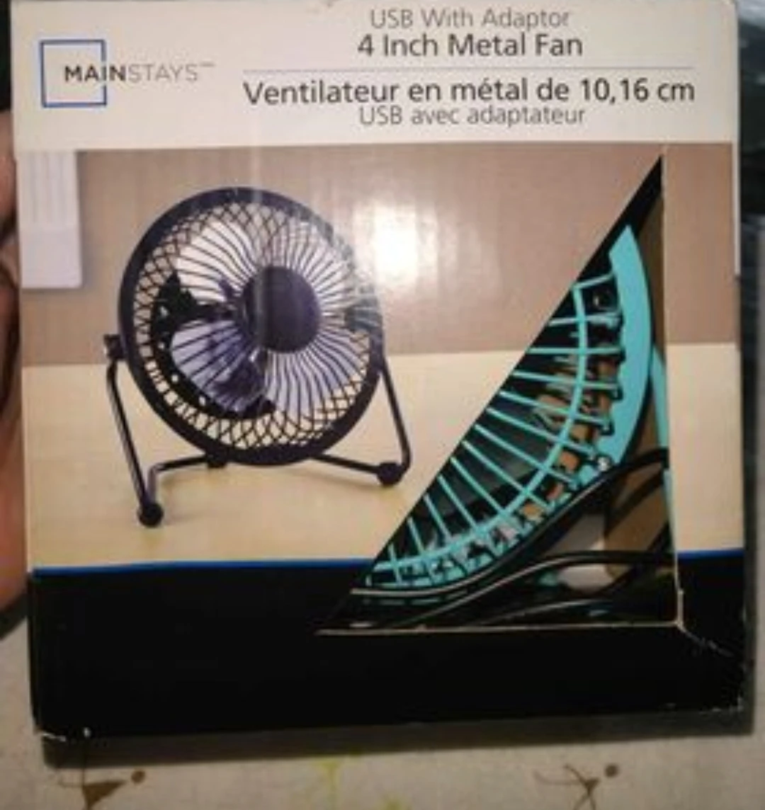 💝 4 inch Metal Fan thumbnail