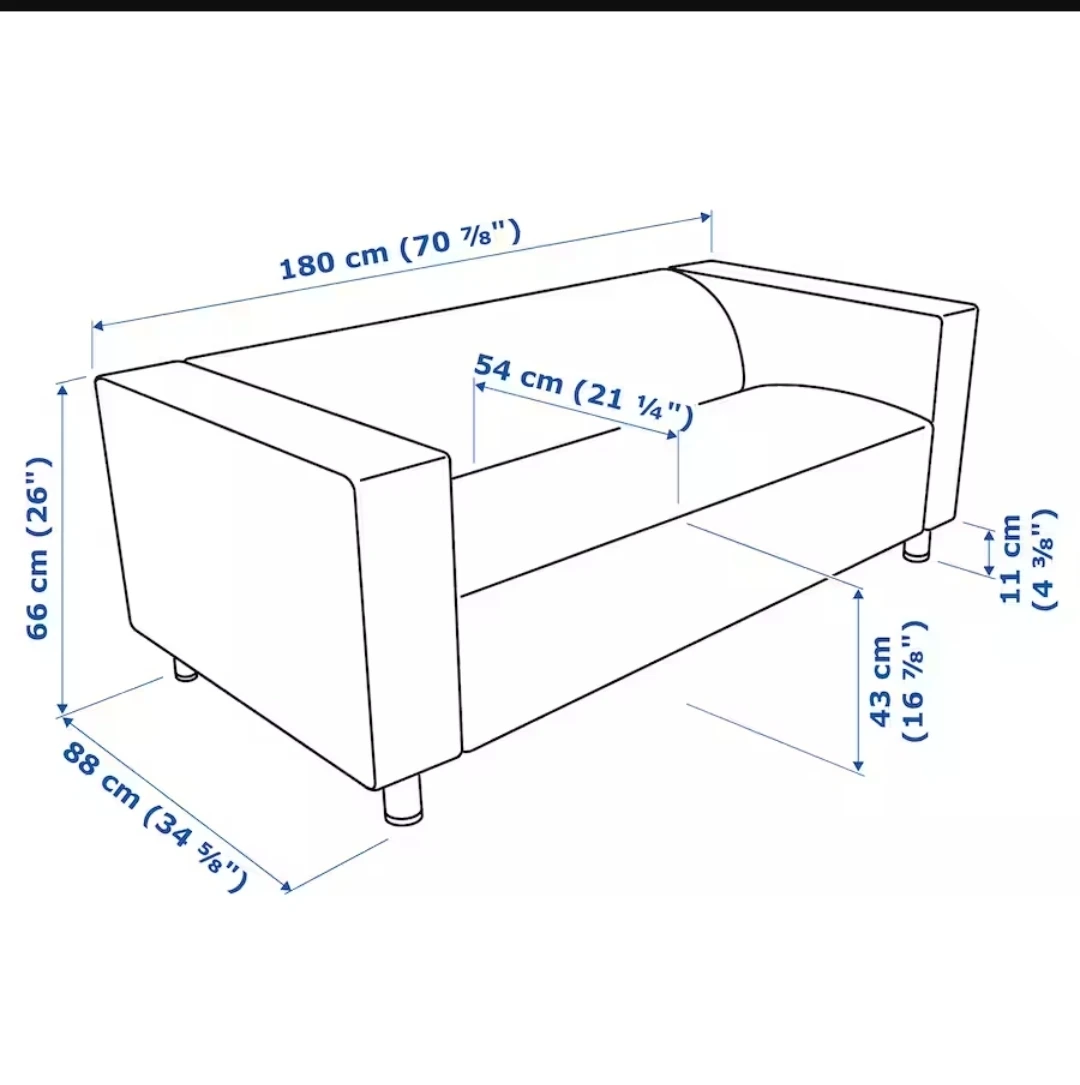 IKEA Klippan Loveseat Grey - photo 5