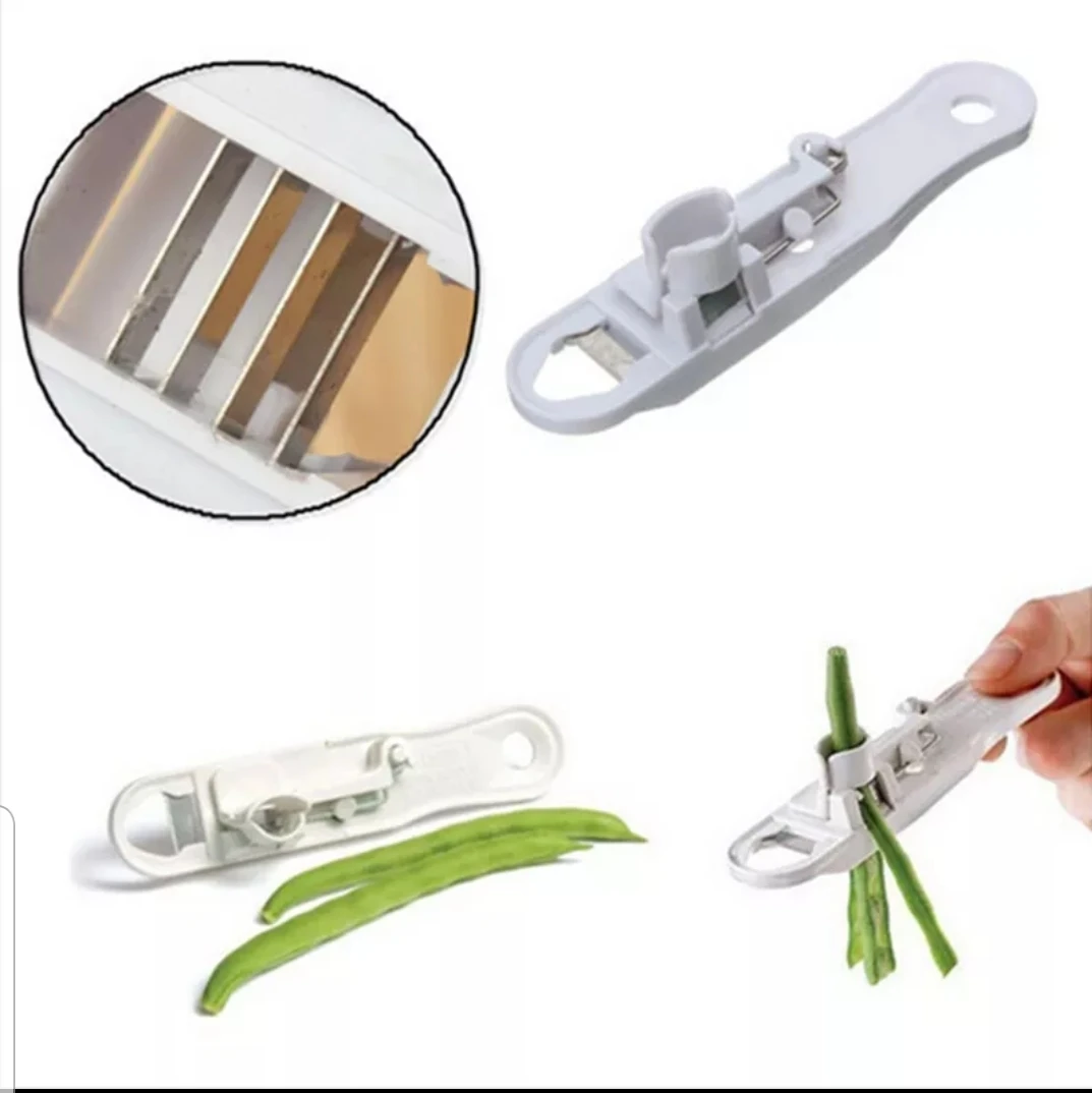 Green beans easy slicer cutter kitchen gadget - photo 3