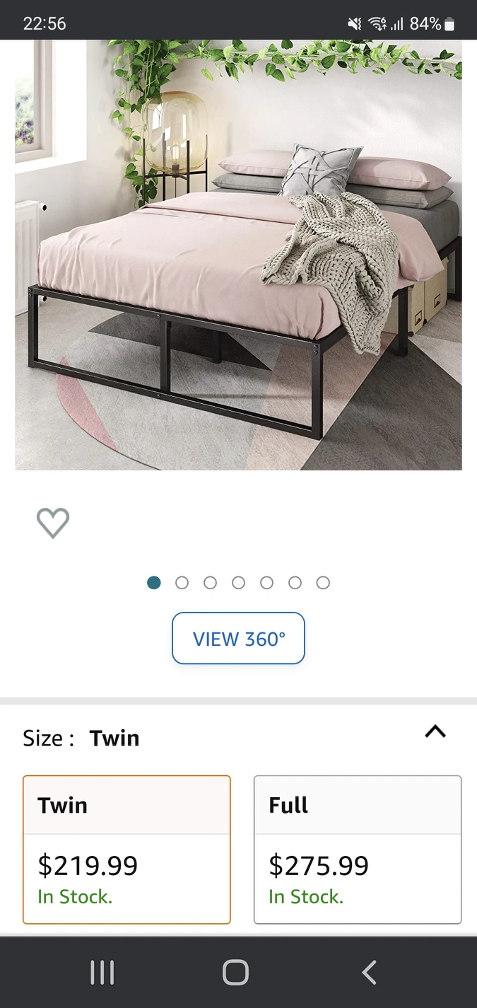 twin bed frame